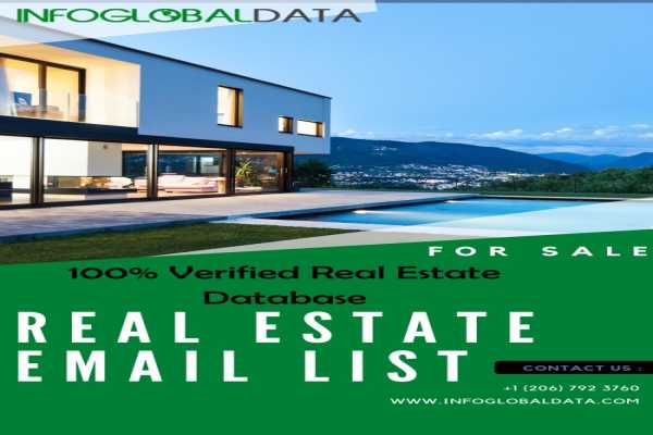Buy a  Complete, Reliable, and Precise Real Estate Email Database to grow your sales revenue